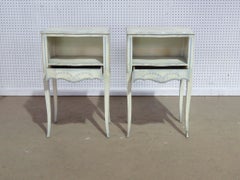 Pair of Swedish Cream Painted Nightstands