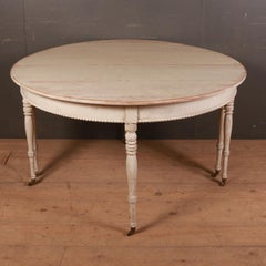 Pair of Swedish Demilune Console Tables