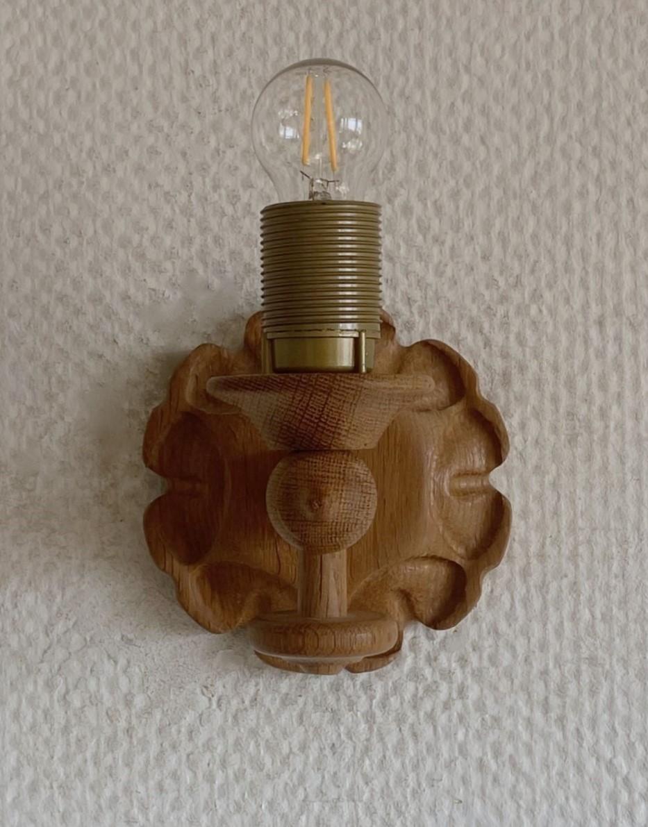 Pair Swedish Designer Pine Wall Sconces with Pleated Shades, Sweden, 1950s 5