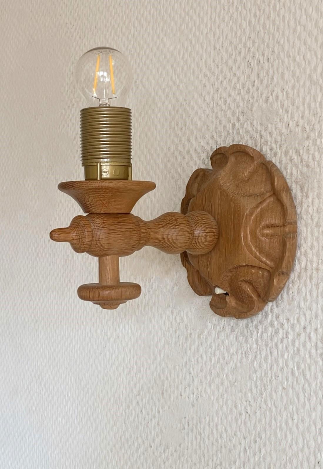 Pair Swedish Designer Pine Wall Sconces with Pleated Shades, Sweden, 1950s 2