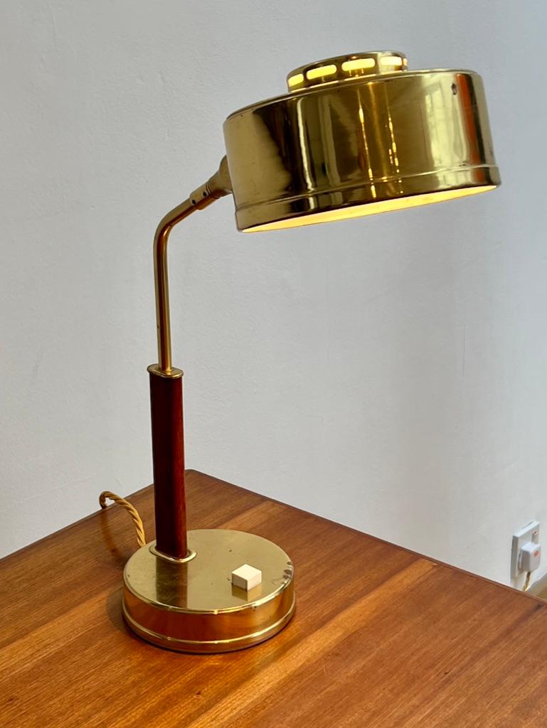 Pair of Swedish Desk Lamps by Bröderna Johansson Auto-Metallfabrik, 1950s In Good Condition For Sale In London, GB