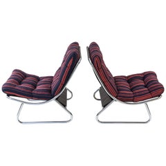 Vintage Pair of Swedish Early Ikea Lounge Chairs