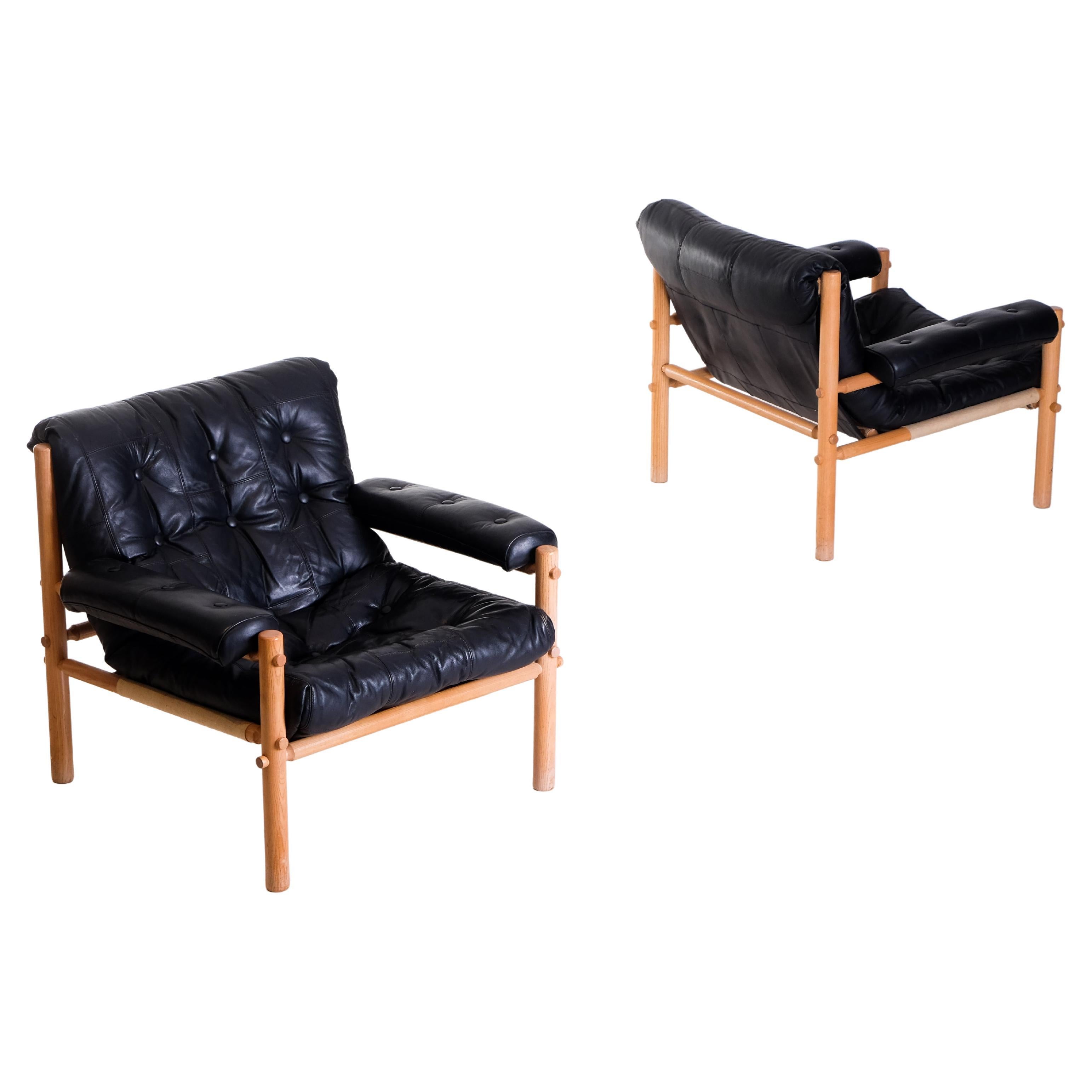Pair of Swedish Easy Chairs, 1970s