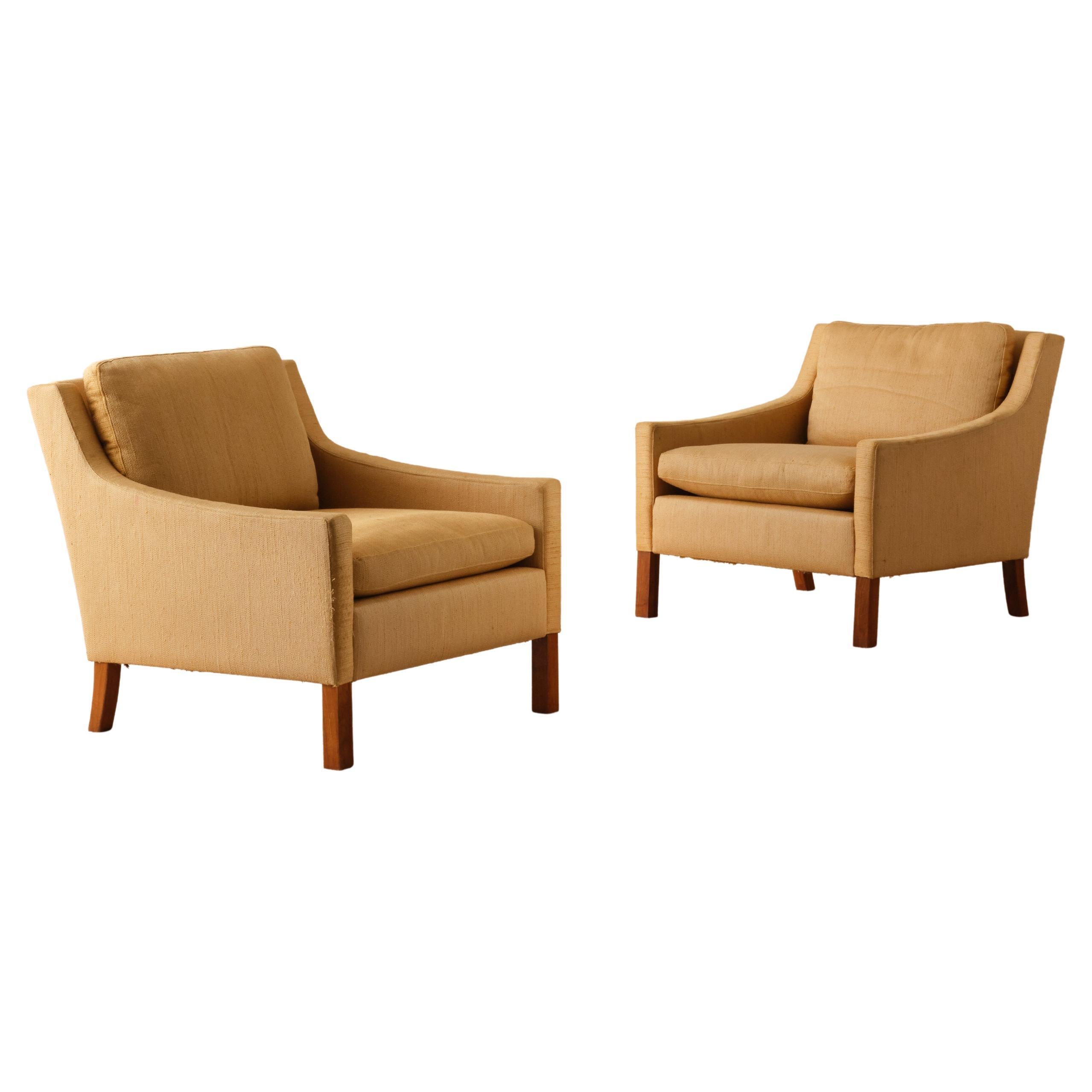 Pair of Swedish Easy Chairs by OPE, 1960s For Sale