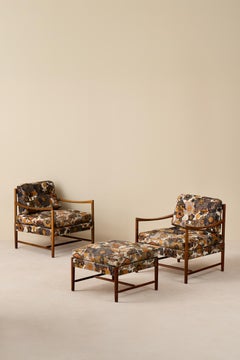 Pair of Swedish Easy Chairs Model "Bristol", 1960s