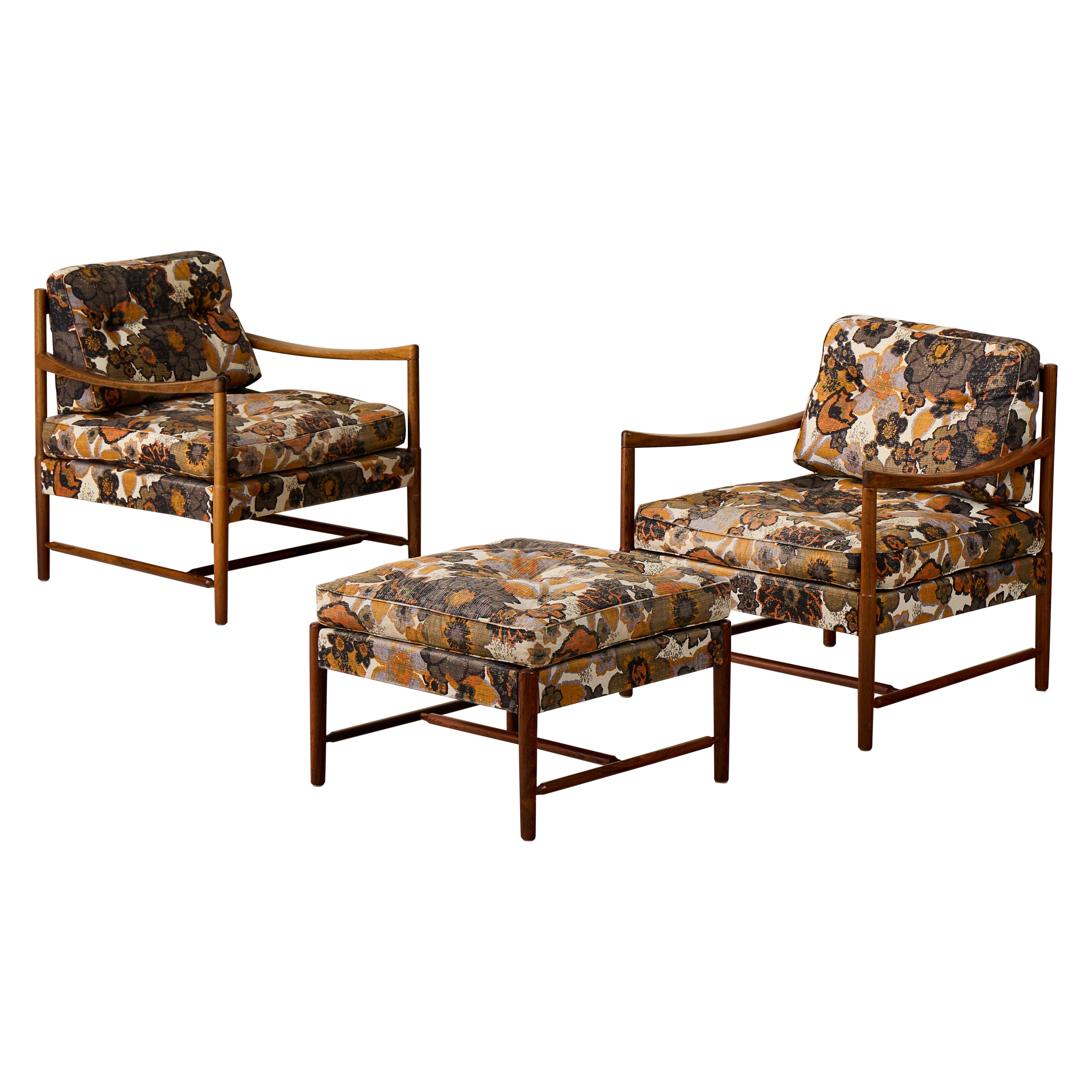 Pair of Swedish Easy Chairs Model "Bristol", 1960s