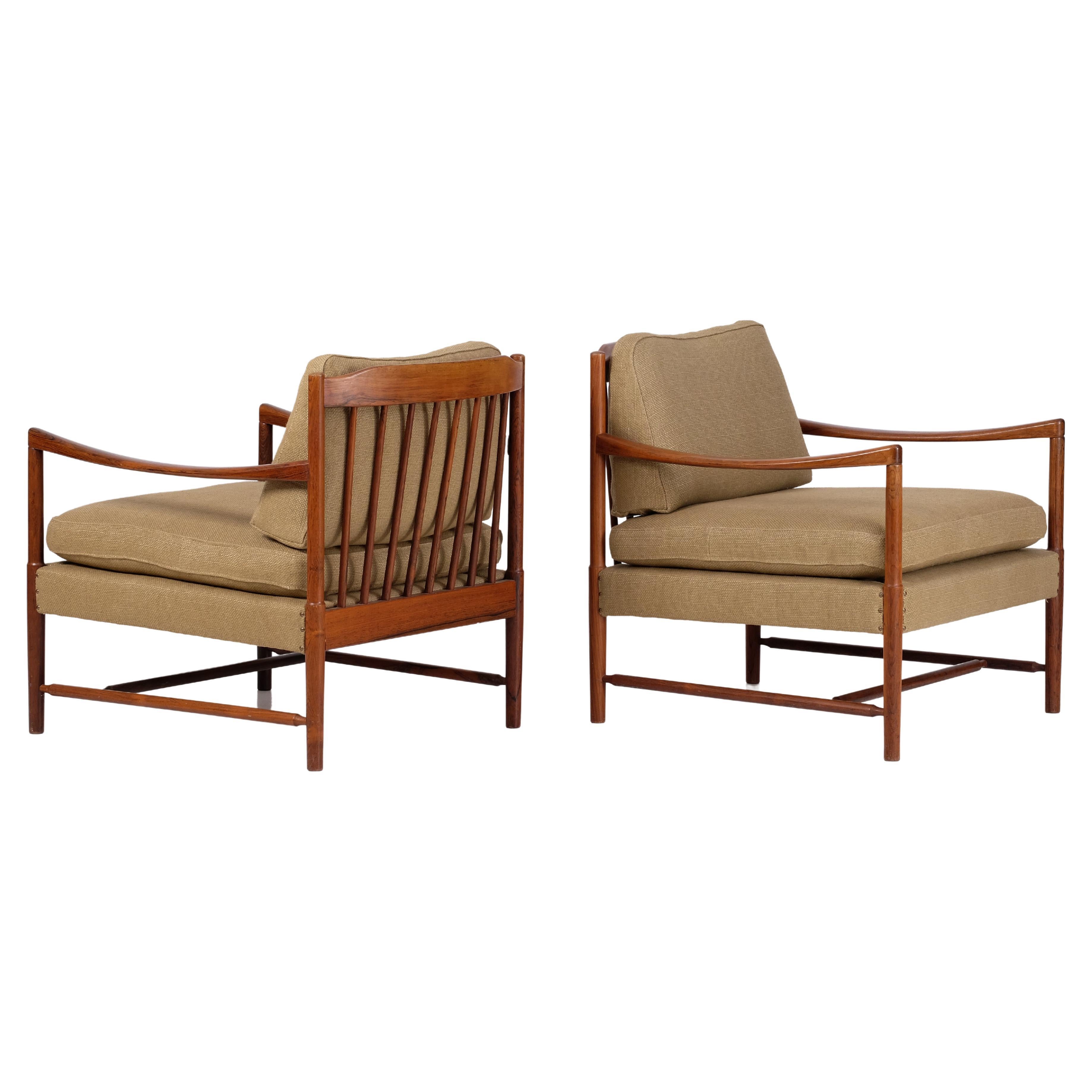 Pair of Swedish Easy Chairs Model "Bristol", 1960s For Sale