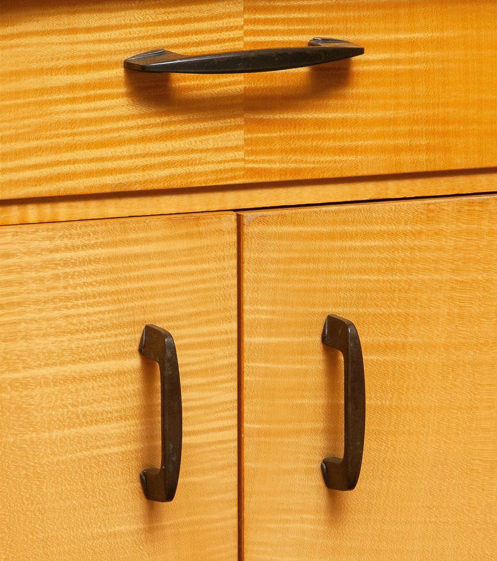 Pair of Swedish Elm Nightstands, 1950s For Sale 5