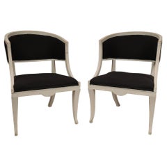 Paire de fauteuils Empire suédois
