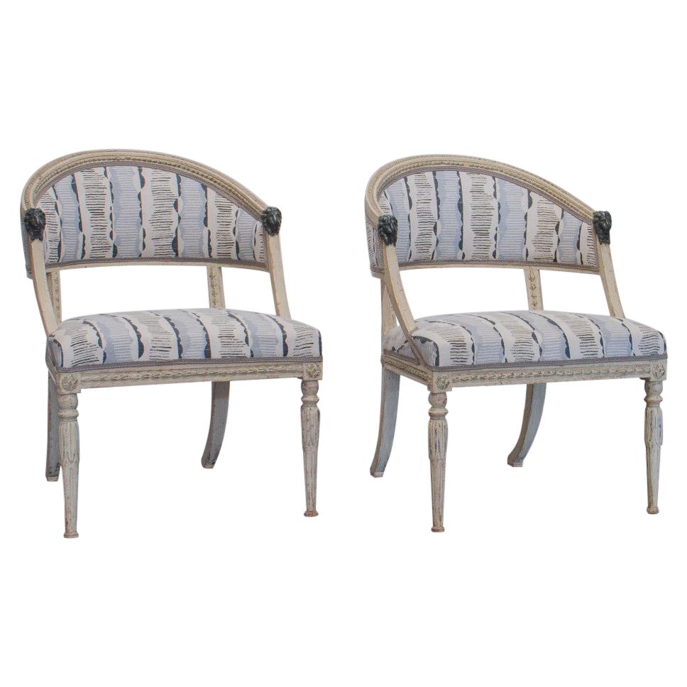 Pair of Swedish Empire Chairs, circa 1800