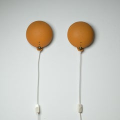 Pair of Swedish Enameled Sconces, 1950s