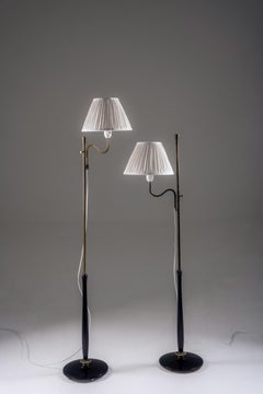 Pair of Swedish Floor Lamps, 1940s