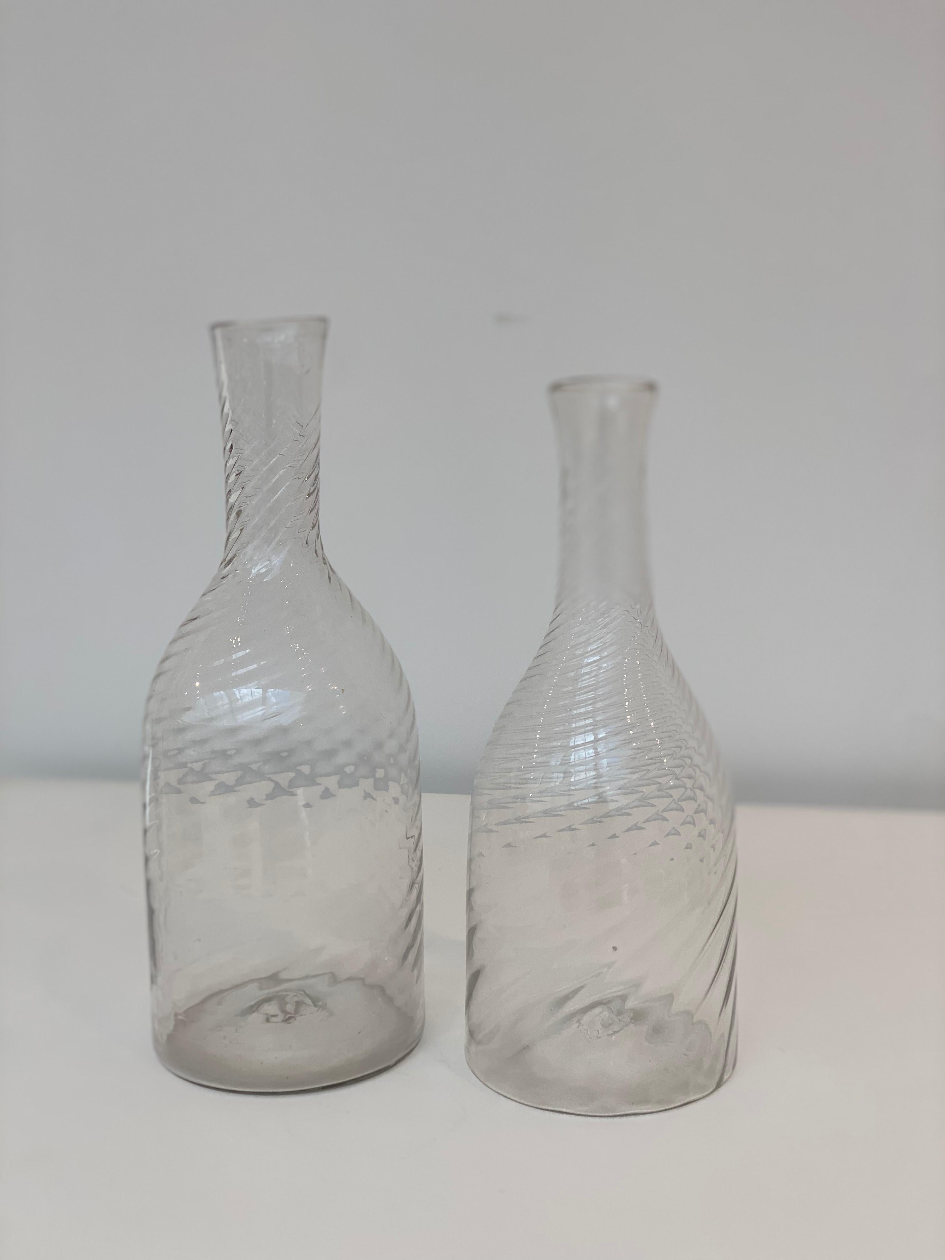 Pair of Swedish Glass Decanters, circa 1880 5