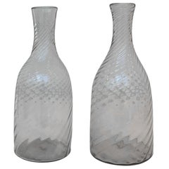 Pair of Swedish Glass Decanters, circa 1880