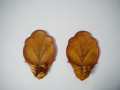 Pair of Swedish Grace Birch Candle Light Wall Sconces, Sweden, 1920s
