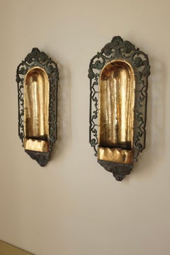 Pair of Swedish Grace Candle Wall Scone