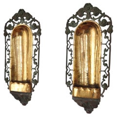 Pair of Swedish Grace Candle Wall Scone