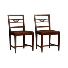 Antique Pair of Swedish Grace Chairs by Carl Malmsten, Sweden, 1920s