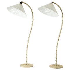 Antique Pair of Swedish Grace Floor Lamps. Sweden, 1920s