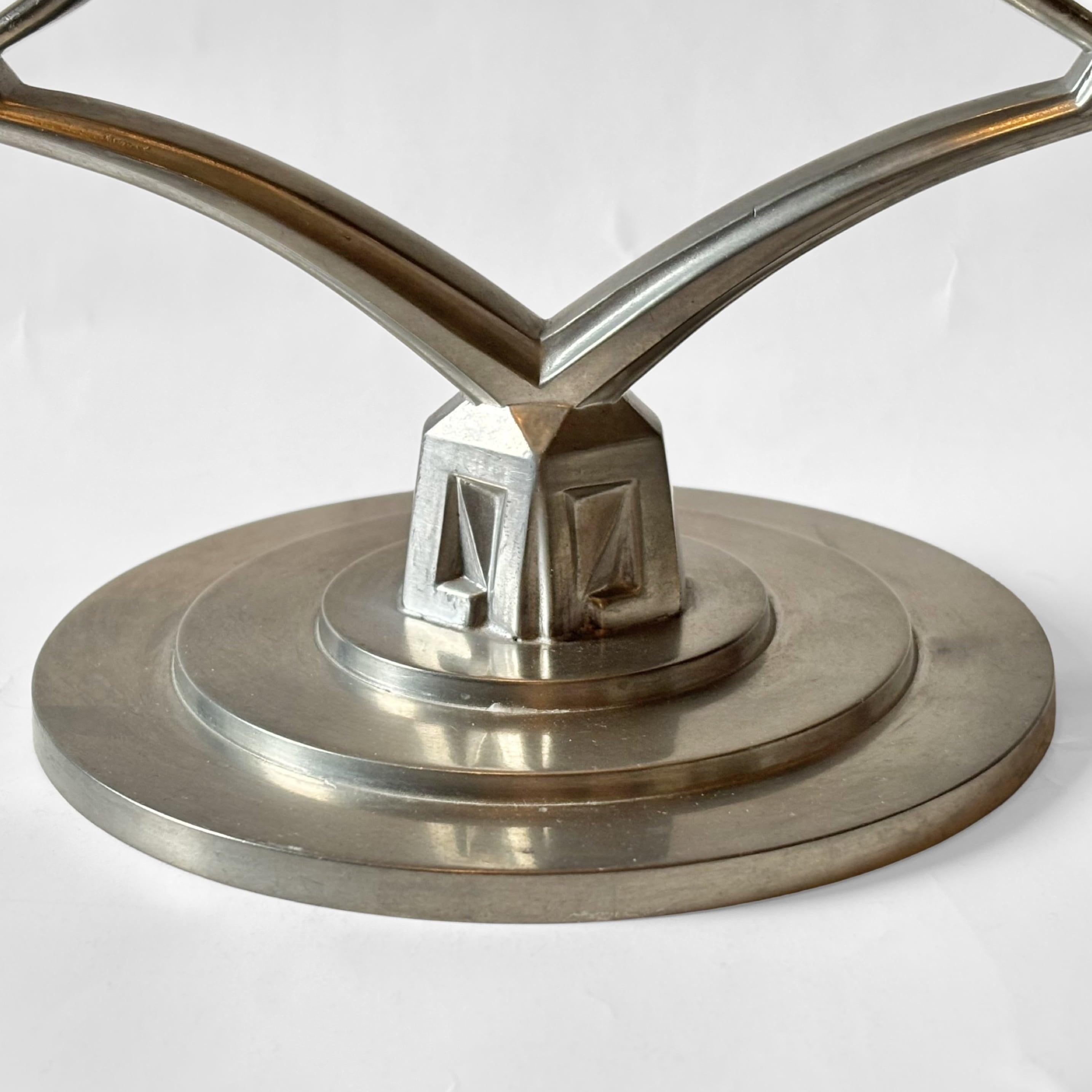 Pair of Swedish Grace Pewter Candelabra by Thorild Knutson, Gränna, 1935 For Sale 2
