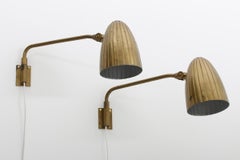 Pair of Swedish Grace Wall Lamps by Böhlmarks, 1940s