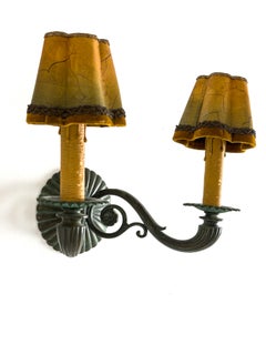 Pair of Swedish Grace Wall Lights Attributed to Einar Bäckström, Sweden, 1920s