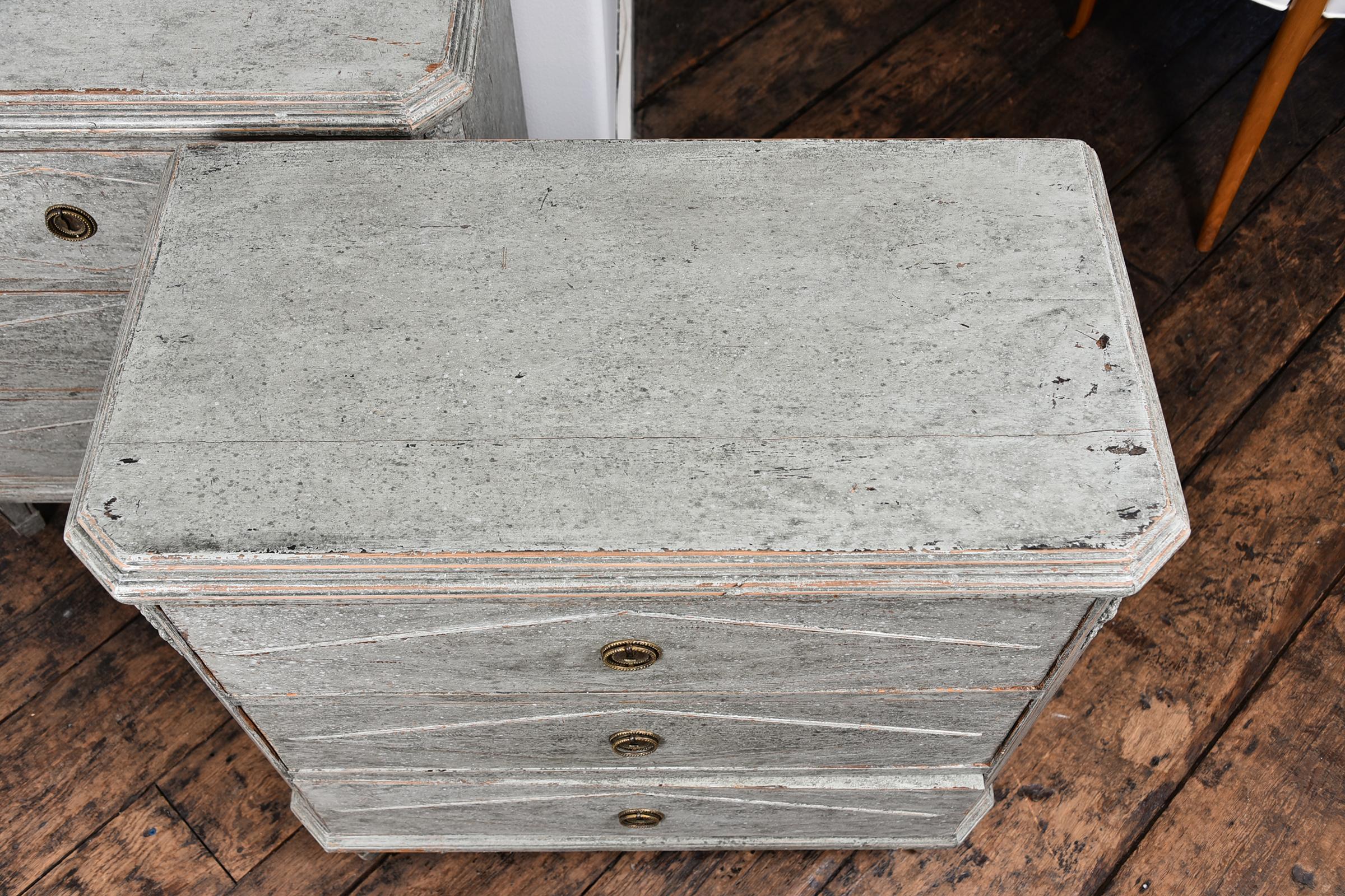 Pair of Swedish Gustavian Chests For Sale 1