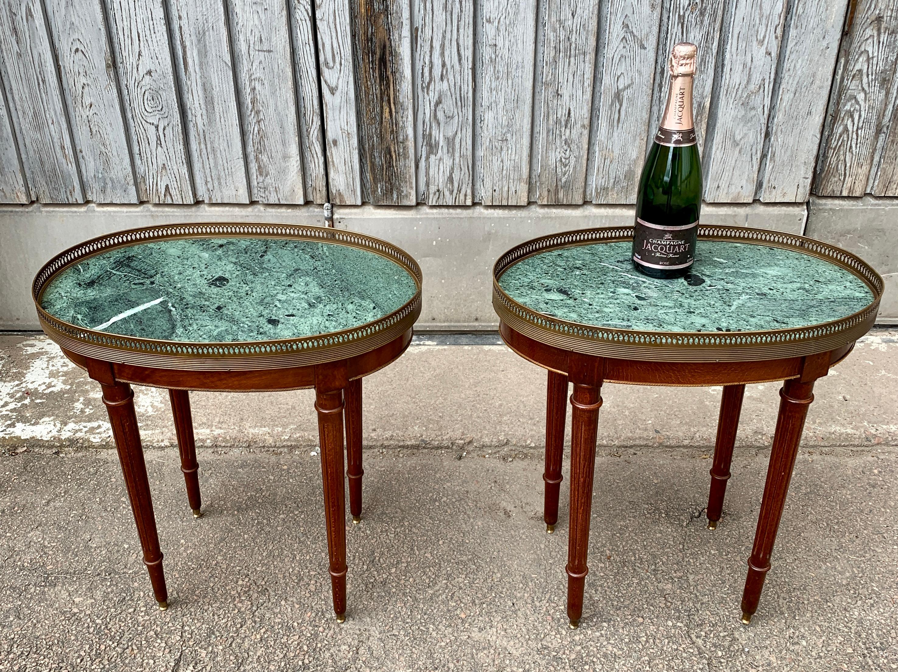 Pair of Swedish Gustavian End or Side Tables with Stone tops For Sale 9