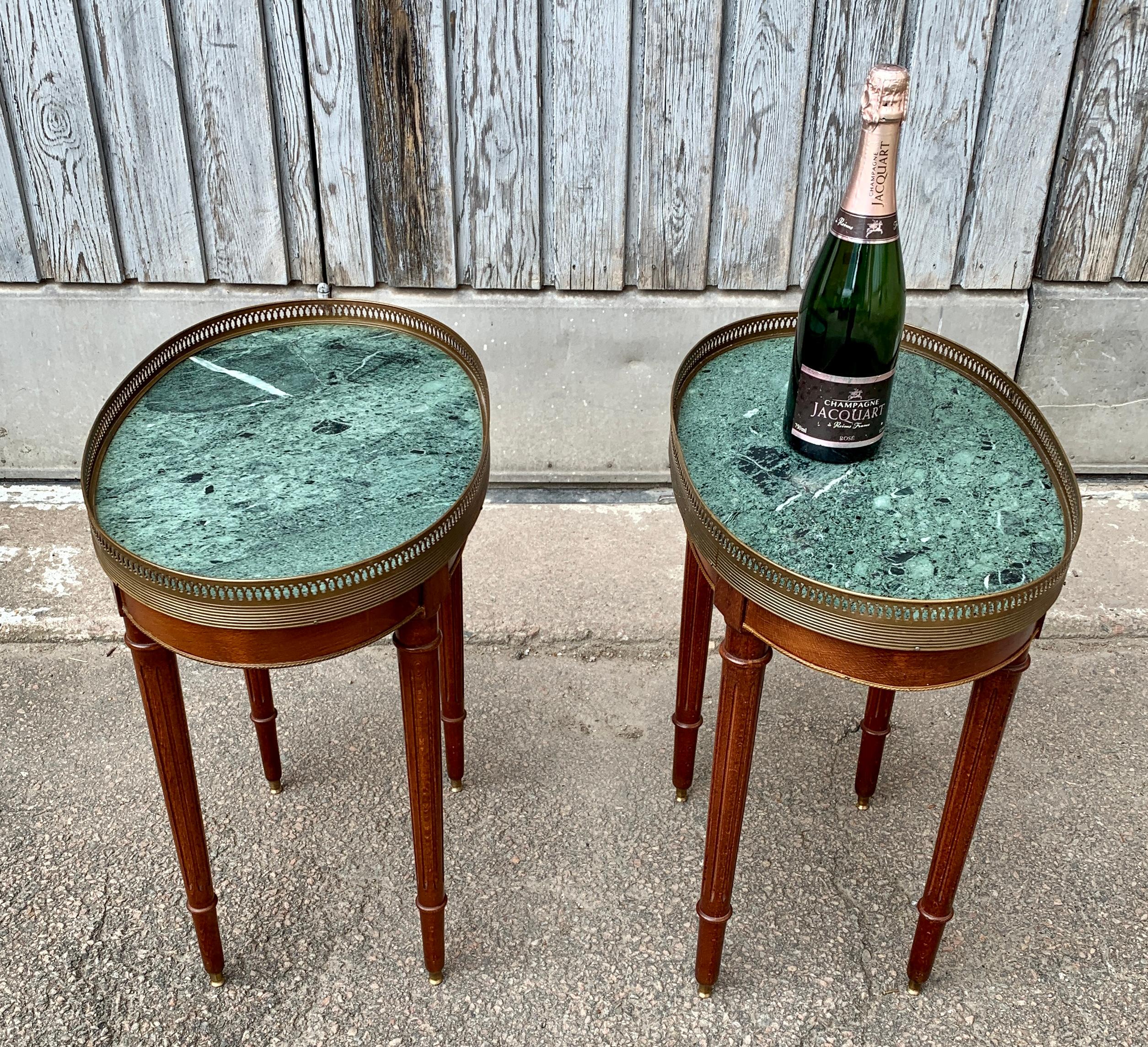 Pair of Swedish Gustavian End or Side Tables with Stone tops For Sale 11