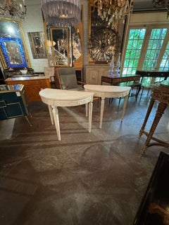 Pair of Swedish Gustavian Painted Consoles
