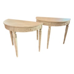 Pair of Swedish Gustavian Painted Consoles