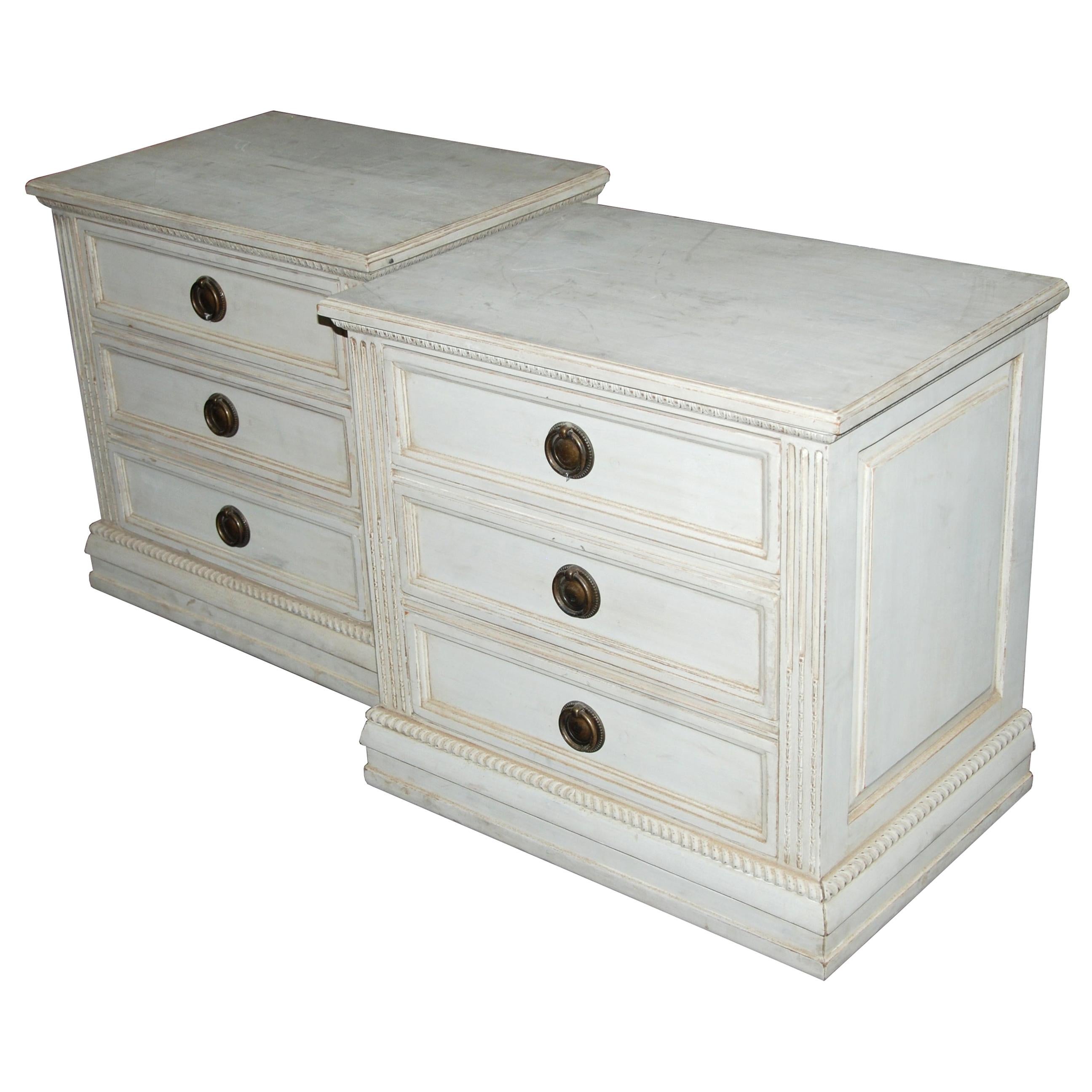 Pair of Swedish Gustavian Period Nightstands