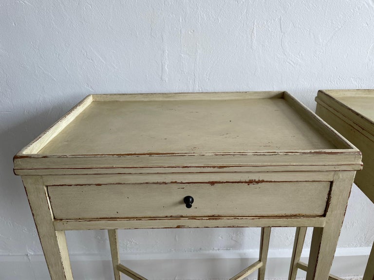 Pair of Gustavian Style Side Tables at 1stDibs