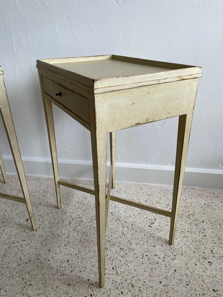 Pair of Gustavian Style Side Tables at 1stDibs