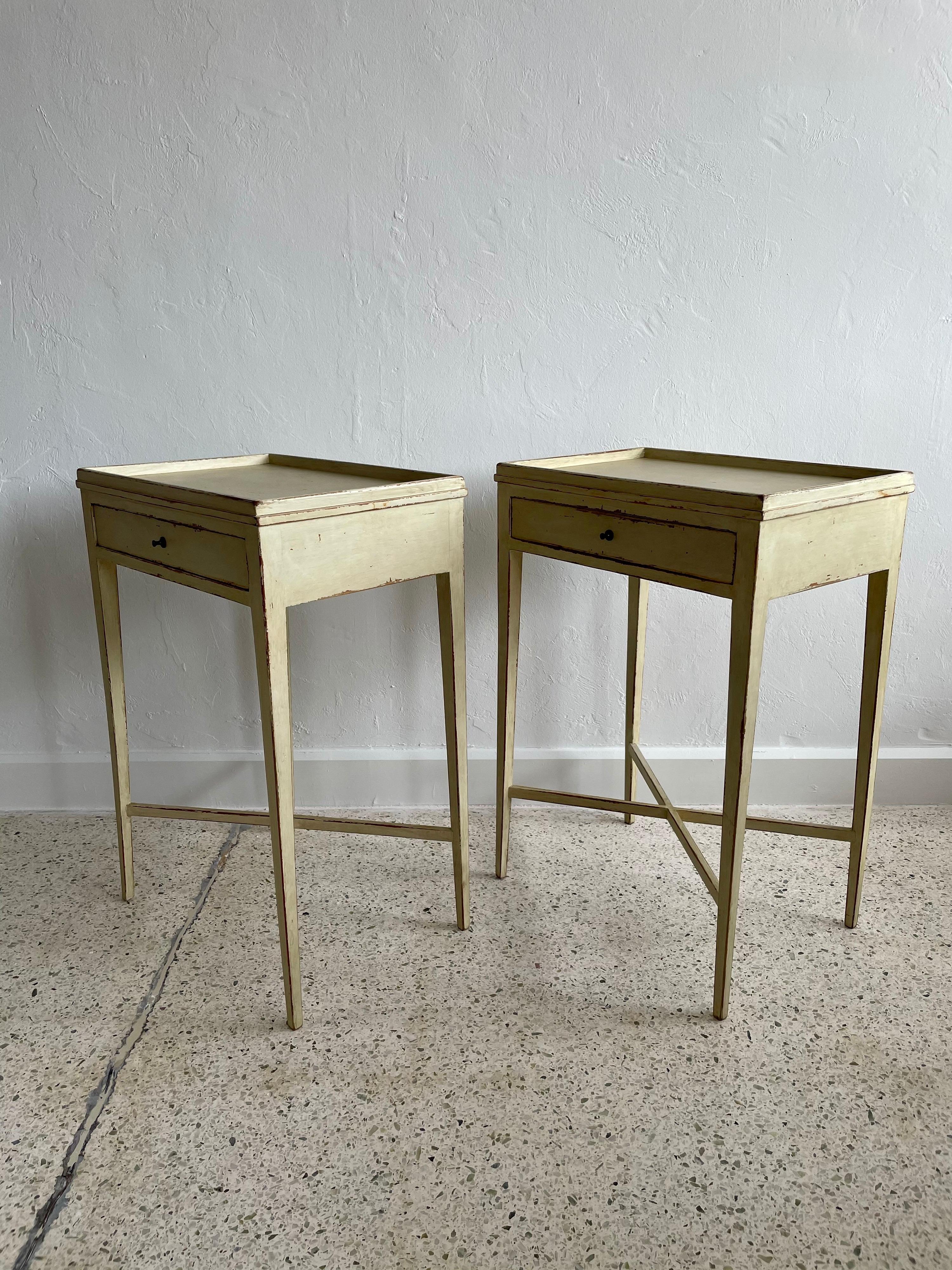Pair of Gustavian Style Side Tables 1