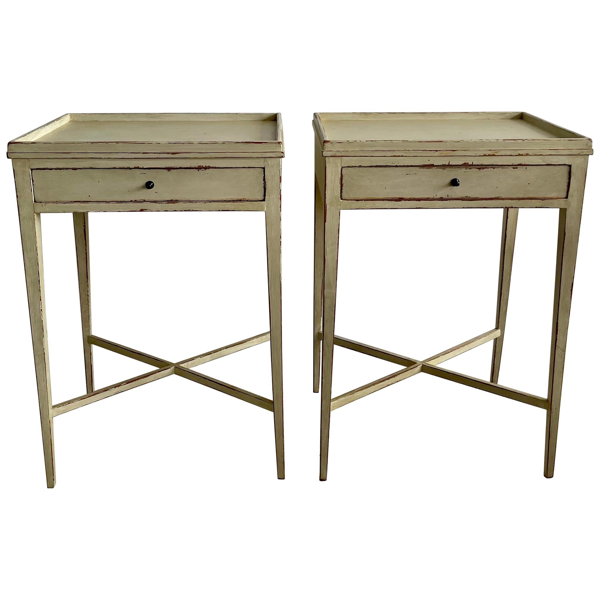 Pair of Gustavian Style Side Tables