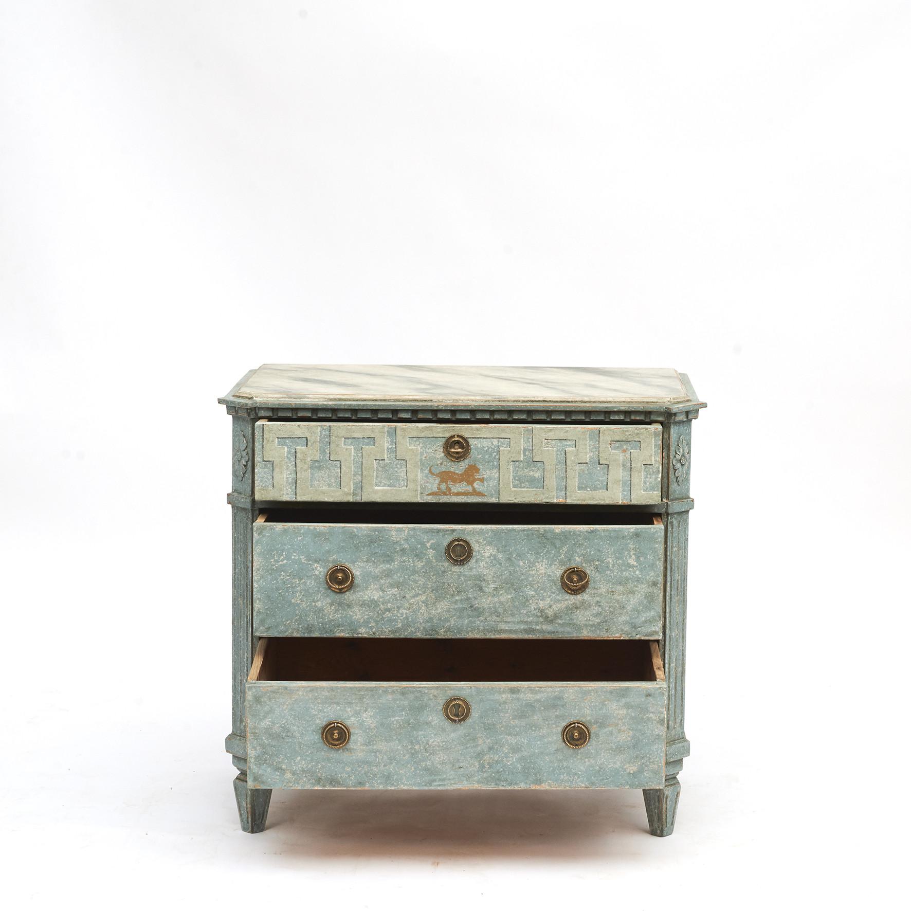 gustavian style chest of drawers