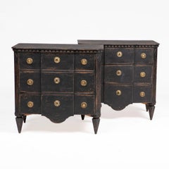 Pair of Swedish Gustavian Style Chests of Drawers, circa 1840–1860