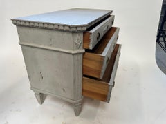 Pair Of Swedish Gustavian Style Chests With Three-Drawers
