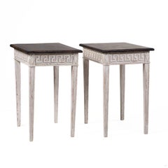 Coppia di tavoli da console svedesi in stile gustaviano