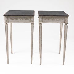 Pair of Swedish Gustavian Style Console Tables