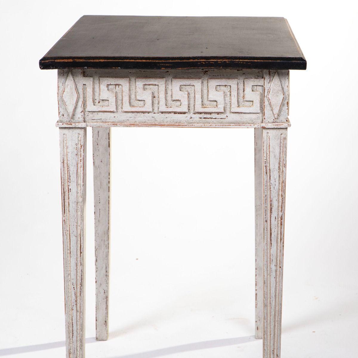 Pine Pair of Swedish Gustavian Style Console Tables For Sale