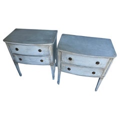 Pair of Swedish Gustavian Style Painted Side Tables Bedside