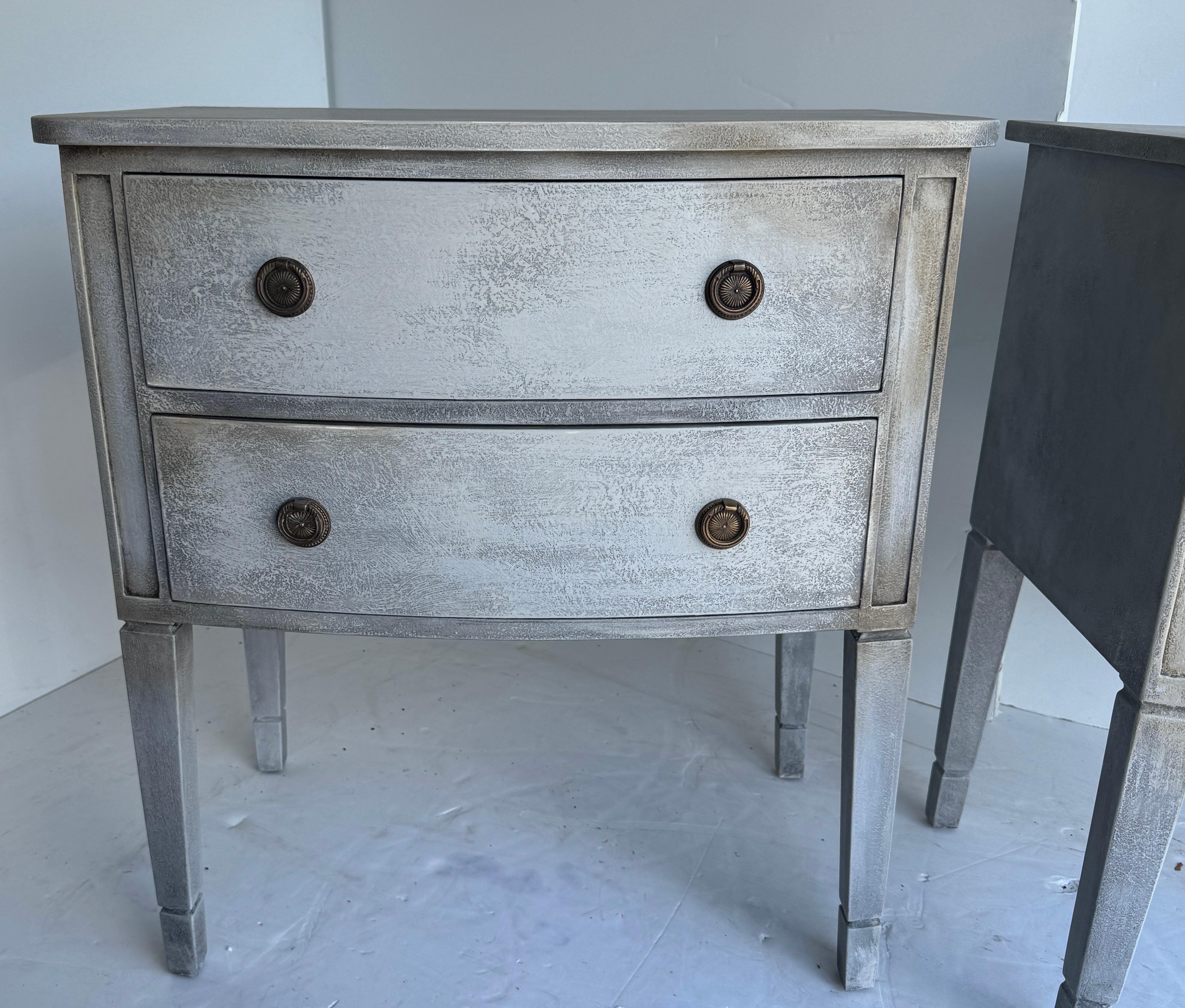 Pair of Swedish Gustavian Style Painted Side Tables Bedside For Sale at ...