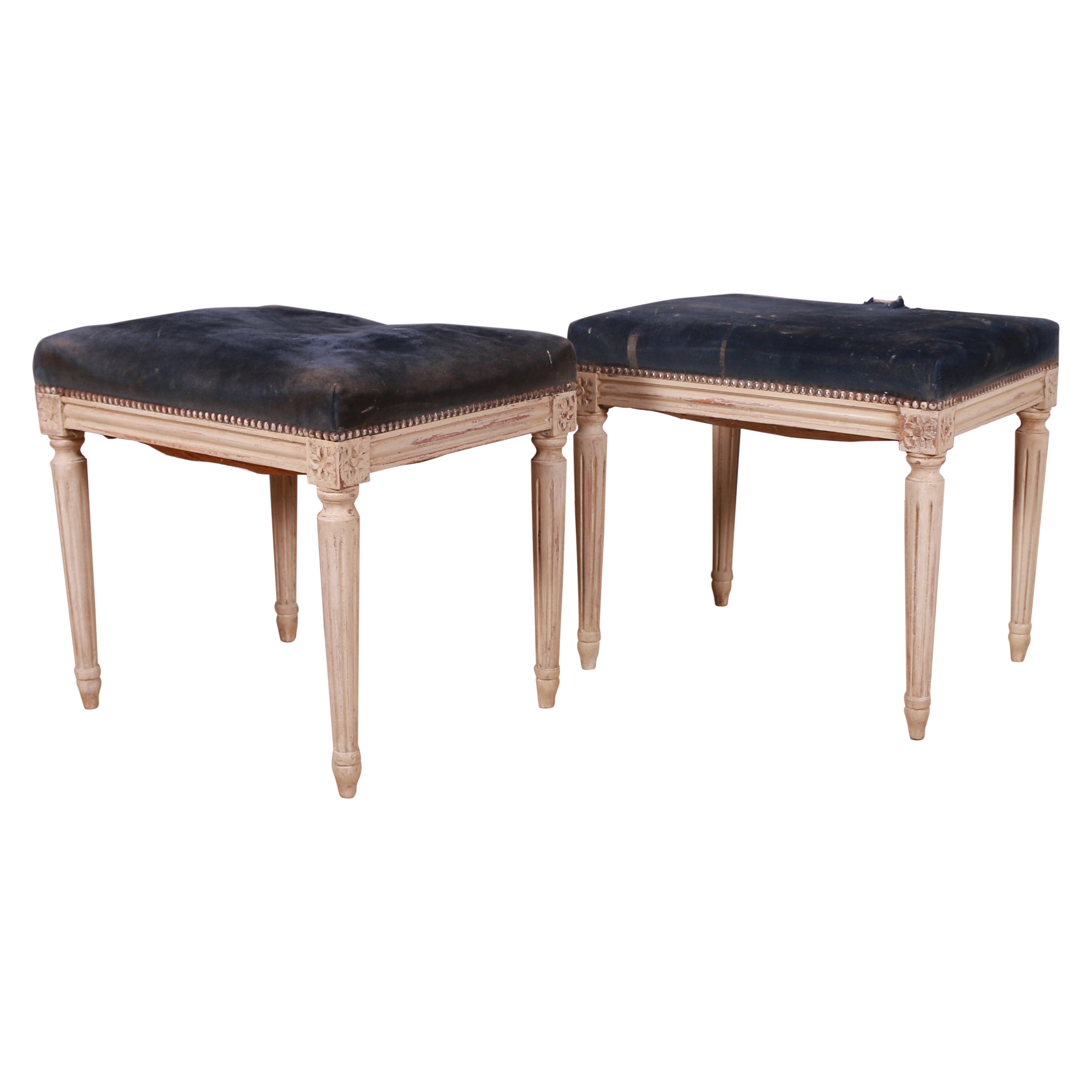 Pair of Swedish Gustavian Style Stools