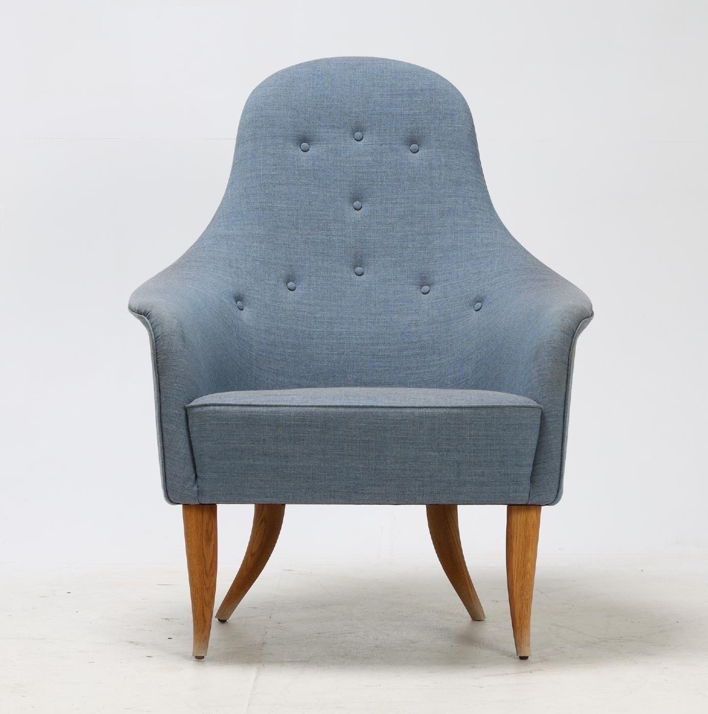 Mid-Century Modern Pair of Swedish Mid Century Lounge Chairs „EVA“ by Kjerstin H. Hörlin, 1960 For Sale