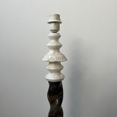 Schwedische Marmor-Stehlampen aus der Mitte des Jahrhunderts, Paar