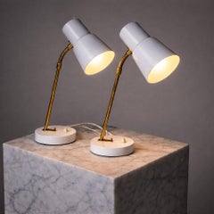 Paar schwedische Tischlampen der Jahrhundertmitte von EWÅ Värnamo, 1960er Jahre