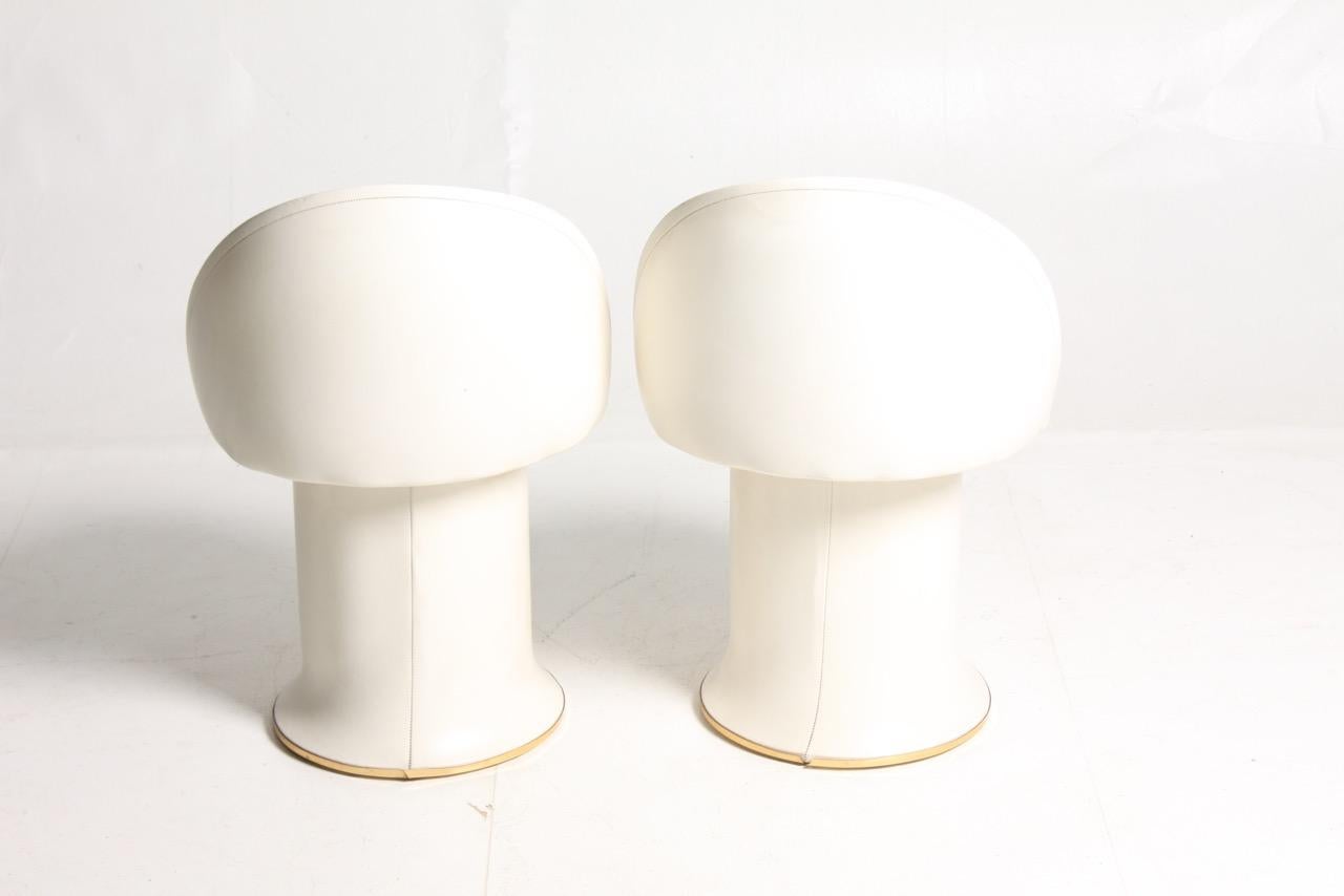 Pair of Swedish Midcentury Stools Designed by Halvdan Petterson 1