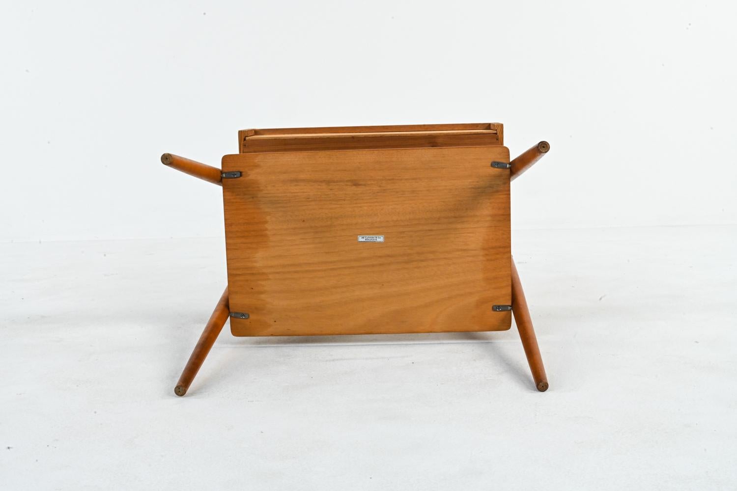 Pair of Swedish Mid-Century Teak Nightstands or End Tables by Carlstrom & Co. 2